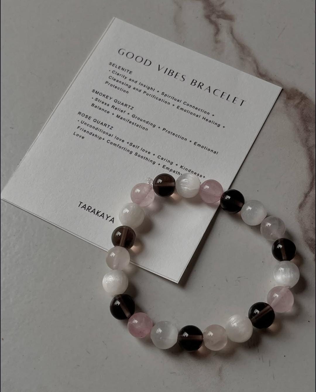 8MM Natural Crystal Bracelet for Good Vibes