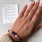 Natural Crystal Bracelet with Happiness and Joy Intention 8MM