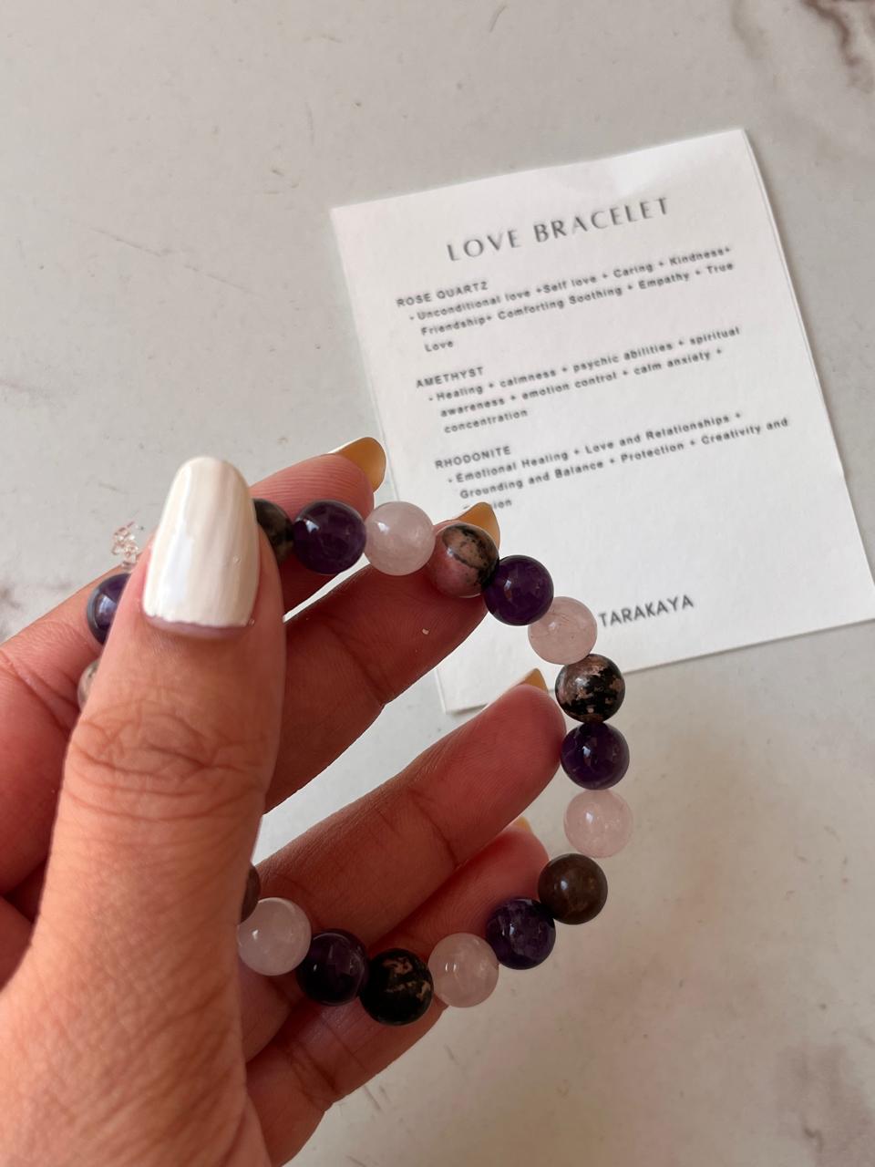 Love Energy 8MM Natural Crystal Bracelet