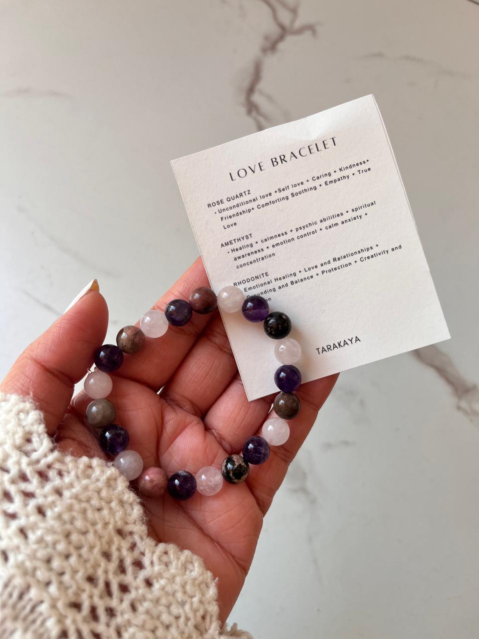 Healing Love Intention 8MM Crystal Bracelet