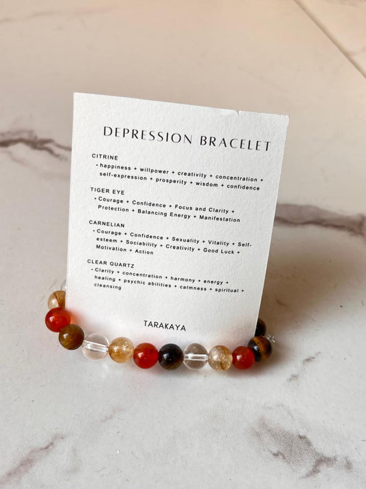 Intention Depression 8MM Natural Crystal Bracelet