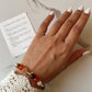 8MM Natural Crystal Bracelet with Depression Intention