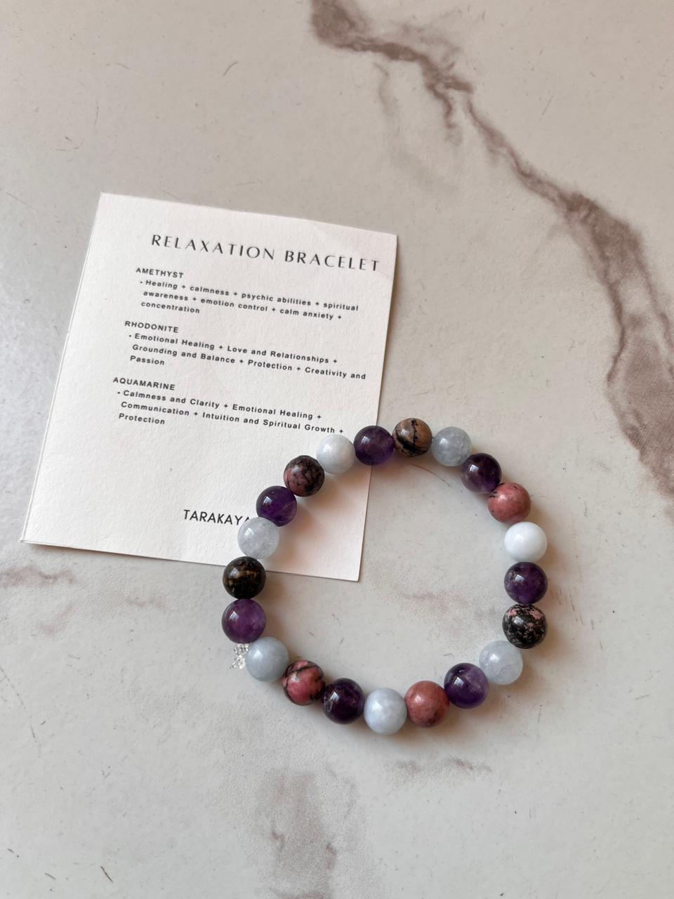 Healing Relaxation 8MM Natural Crystal Bracelet