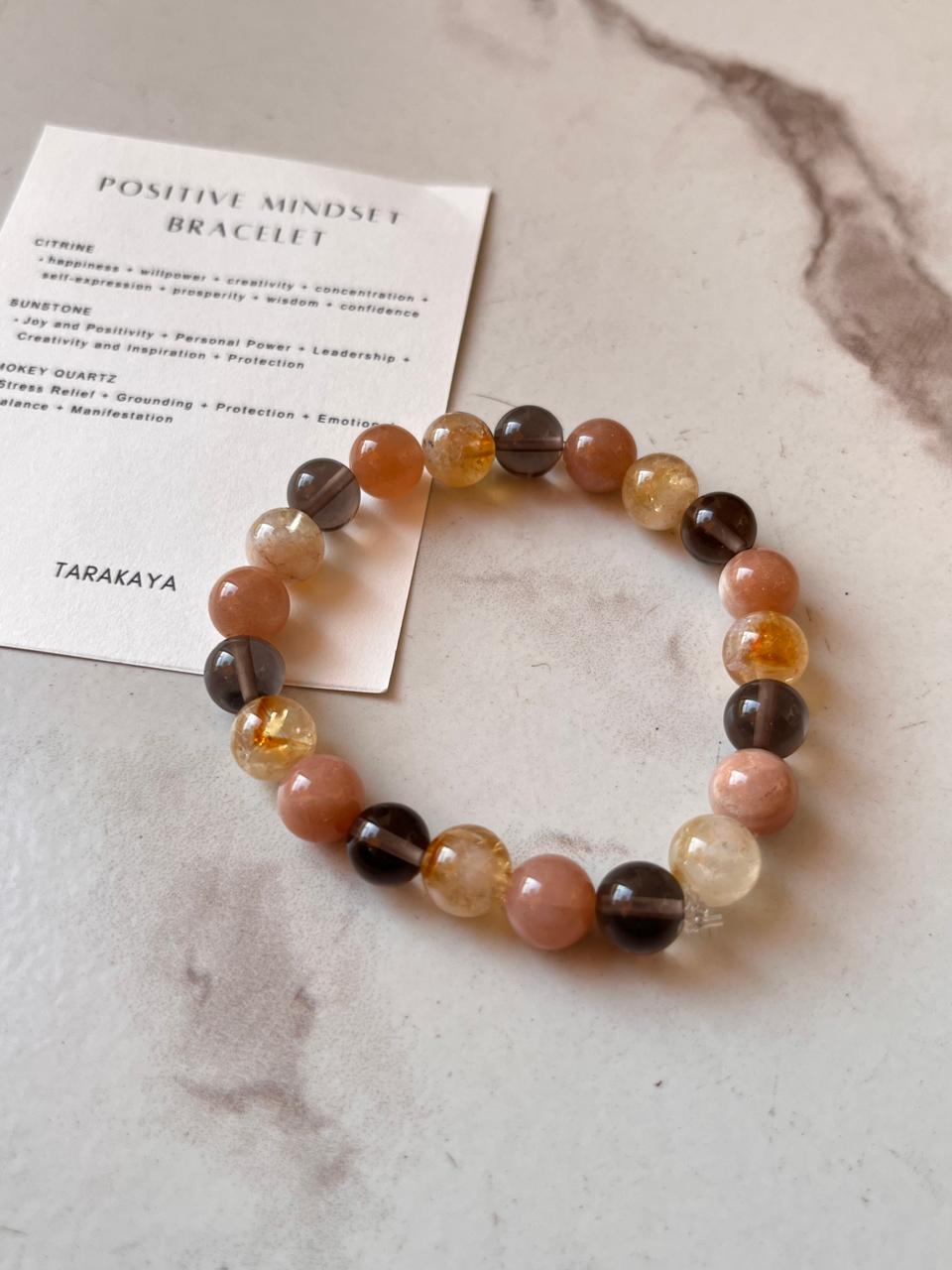 Positive Mindset Healing Intention 8MM Crystal Bracelet