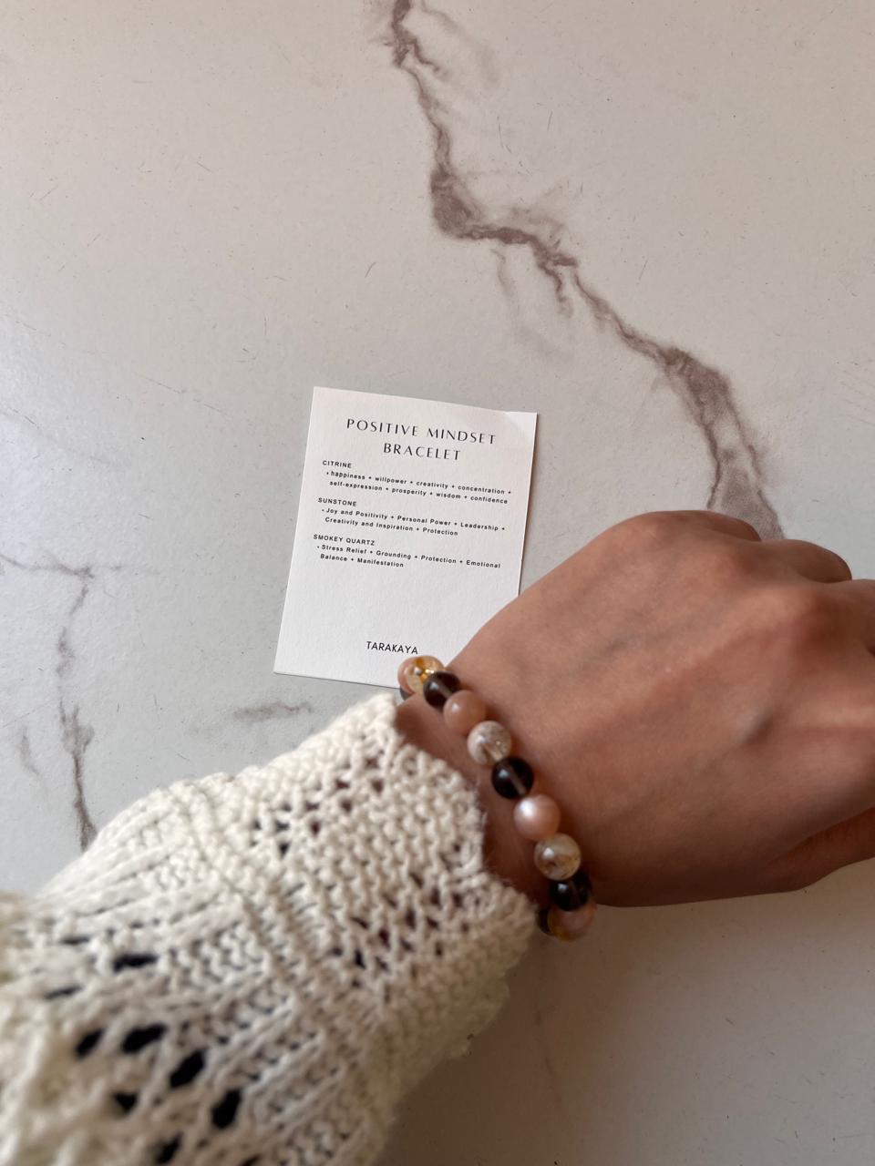 Natural Crystal Positive Mindset 8MM Bracelet