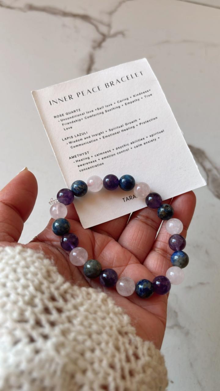 8MM Crystal Bracelet for Inner Peace and Calm