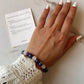 8MM Natural Crystal Bracelet with Inner Peace Intention