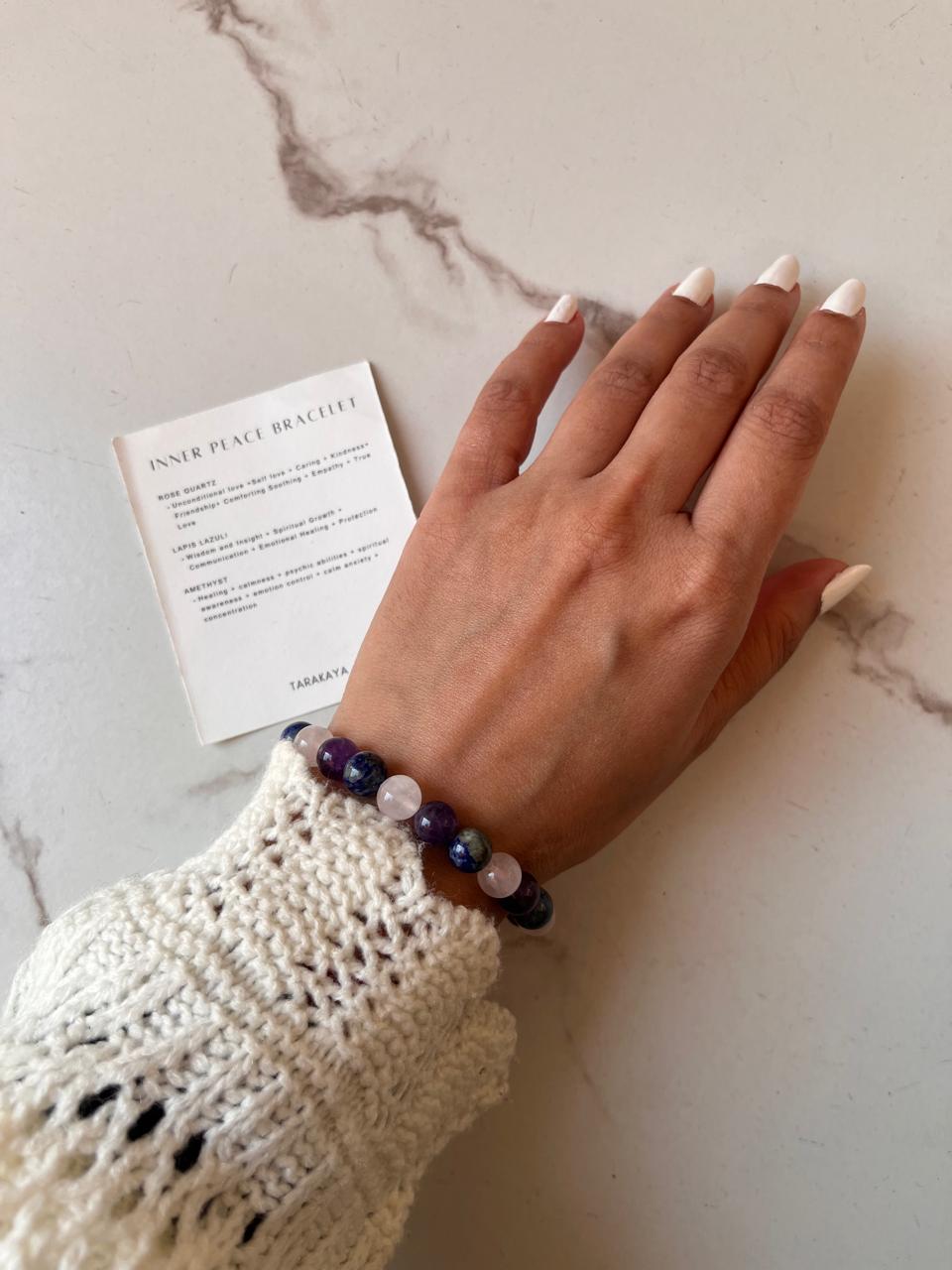 Inner Peace Healing Intention 8MM Crystal Bracelet
