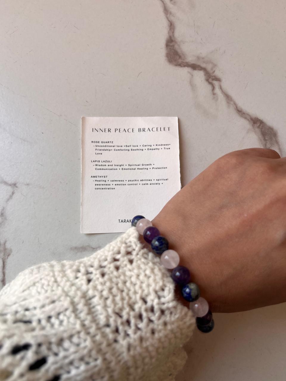 8MM Natural Crystal Bracelet for Inner Peace