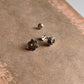 Yellow CZ Flower Silver Studs with South Screw
