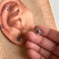 Elegant Pink CZ Flower Silver Studs with South Screw