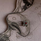 Tribal Rawa Pink CZ Stone Wired Back Silver Nose Pin with vibrant pink gemstone