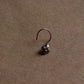 Tribal Rawa Flower Wired Back Silver Nose Pin with floral design