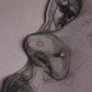 Close-up of Tribal Rawa flower nose pin in 925 sterling silver