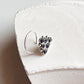 925 sterling silver tribal nose pin with blue CZ gemstone
