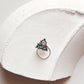 Tribal Rawa Multi-Color CZ Wired Silver Nose Pin with vibrant gemstone design