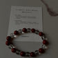 Crystal bracelet with 8MM stones for clarity and well-being intention