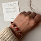 8MM natural crystal bracelet for clarity and well-being