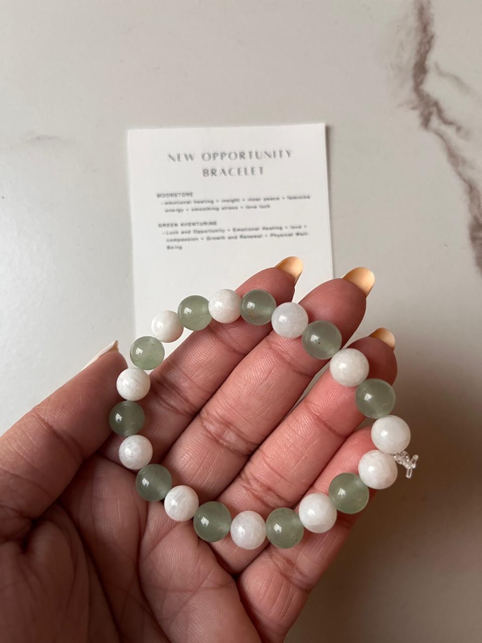 8MM natural crystal bracelet designed for new opportunities