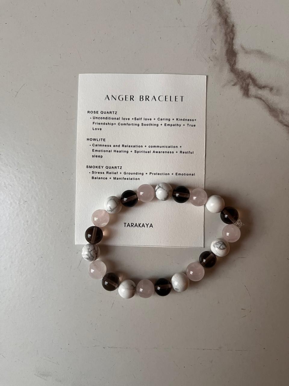 8MM anger healing natural crystal bracelet