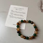 Natural crystal bracelet with intention for good fortune