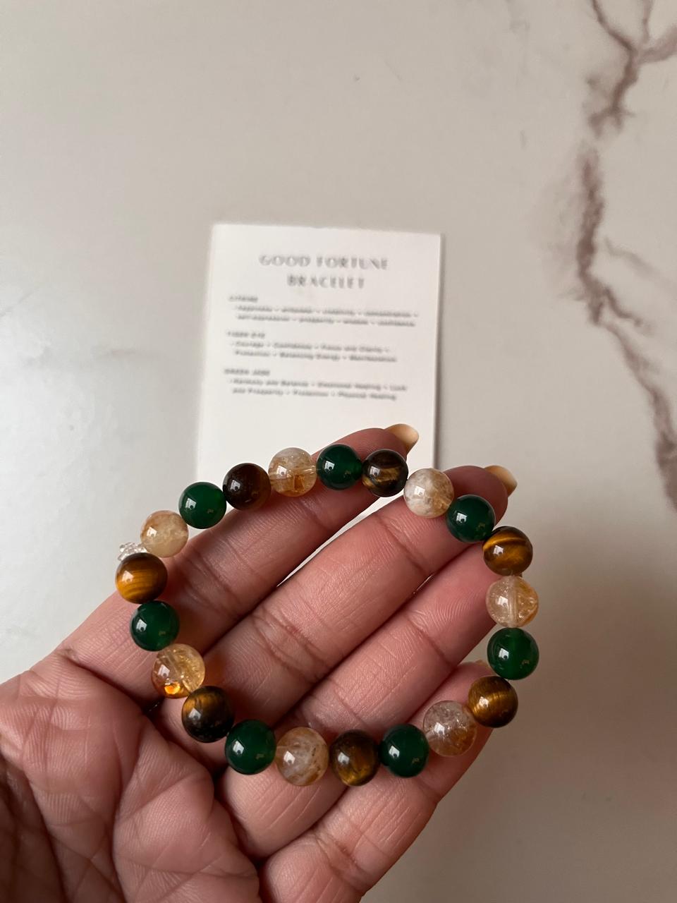 8MM natural crystal bracelet for good fortune