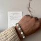 Natural crystal bracelet with intention for new opportunities