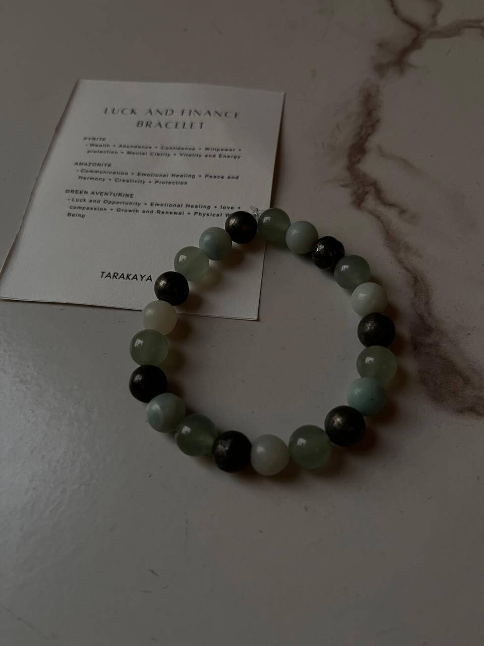 Natural Crystal Bracelet for luck and finance with 8mm beads