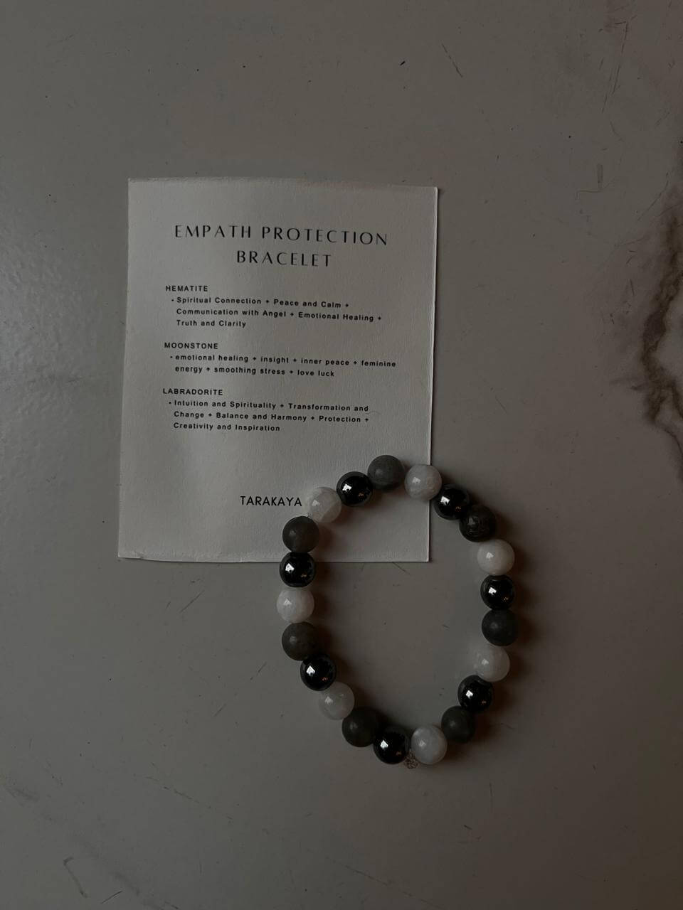 8mm Empath Protection Crystal Bracelet with natural stones