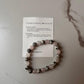 Natural crystal bracelet with intention for compassion