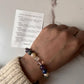 Close-up of 8mm Natural Crystal Bracelet for educational success