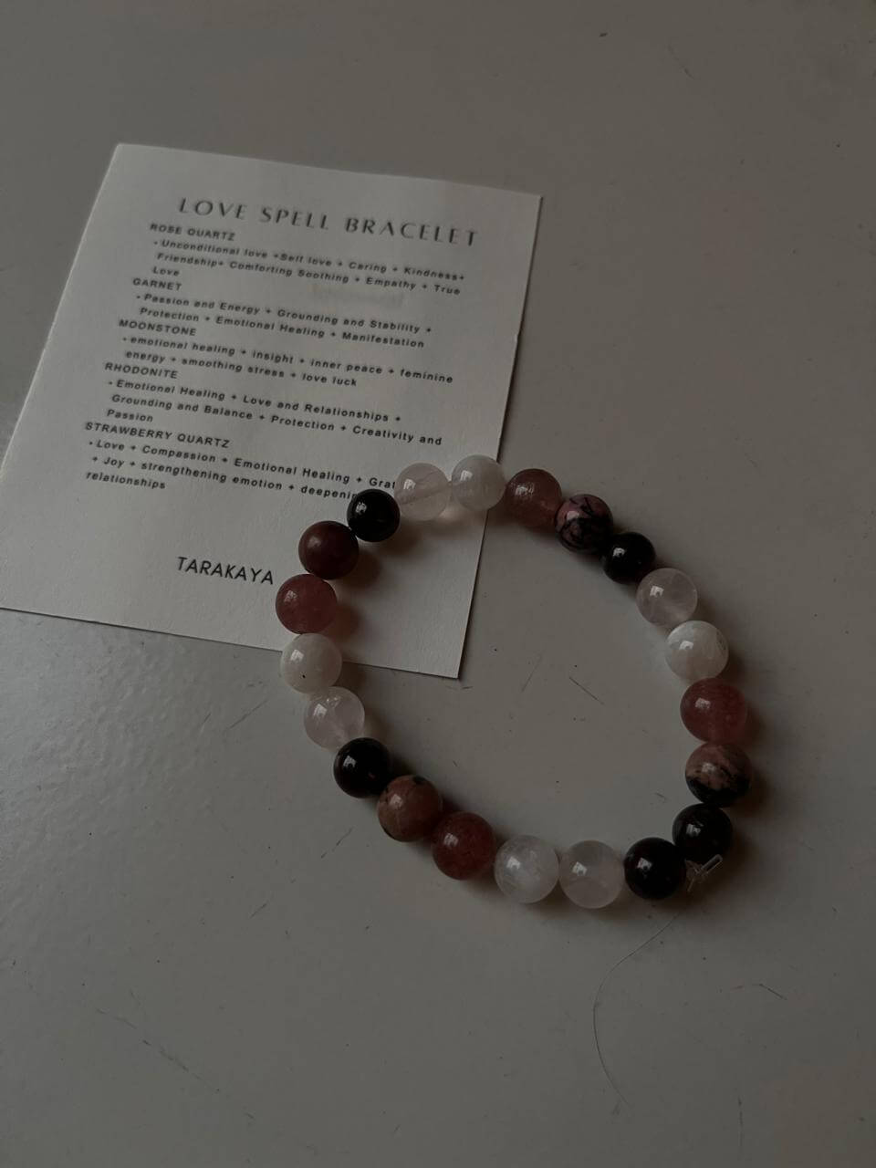 Natural 8mm Crystal Bracelet to amplify love and affection