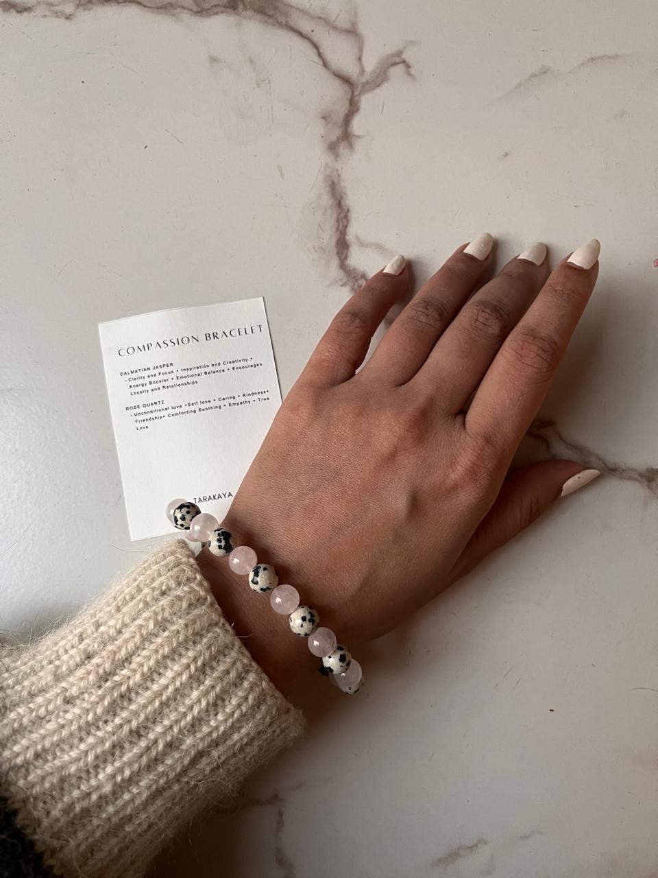 8MM natural crystal bracelet for compassion