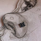 Tribal rawa blue CZ stone wired back silver nose pin