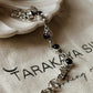 925 silver boho bracelet with amethyst round flower design