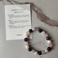 Intention- Improve Sleep 8MM natural crystal bracelet for restful nights