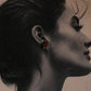 925 silver earring featuring carnelian rawa design