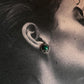 Malachite flower 925 sterling silver earring