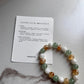 8MM natural crystal bracelet with intention to attract good luck