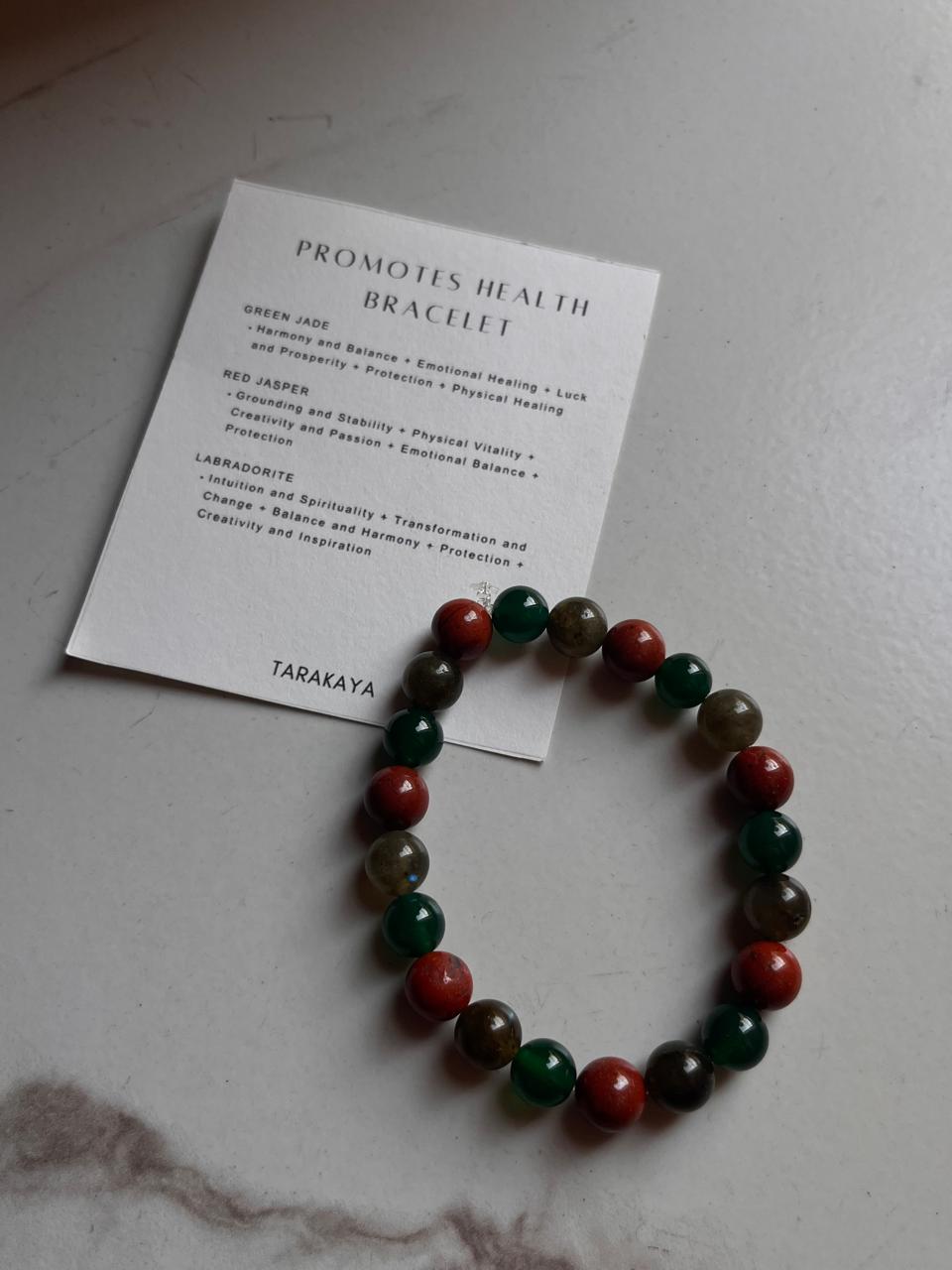 Health-promoting 8MM crystal bracelet with natural healing properties