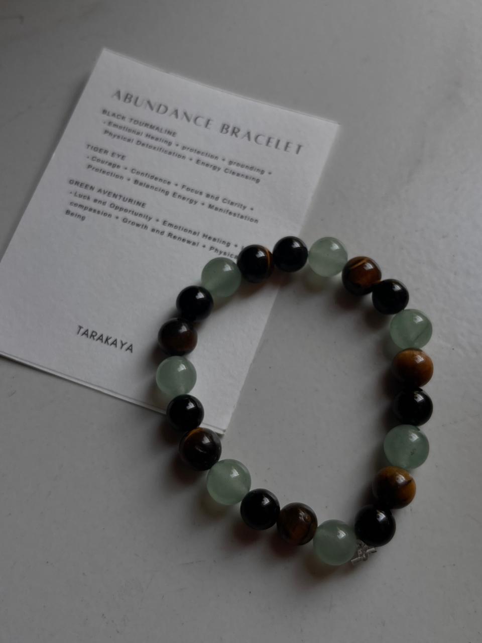 Abundance 8MM crystal bracelet with natural healing properties