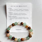 8MM natural crystal bracelet designed to attract wealth