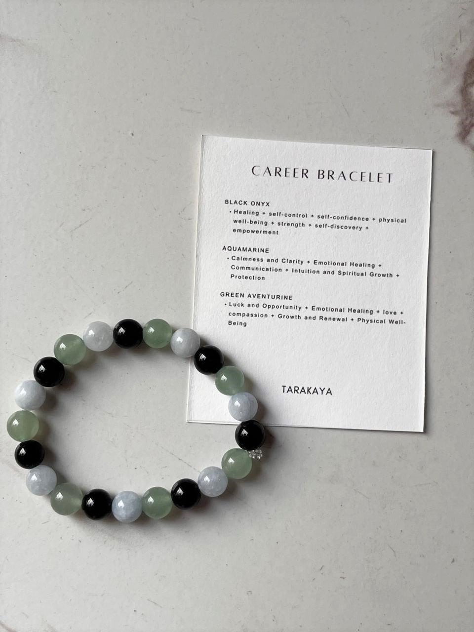 Career-focused 8MM crystal bracelet with natural healing properties
