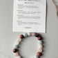 Healthy pregnancy 8MM crystal bracelet with natural healing properties