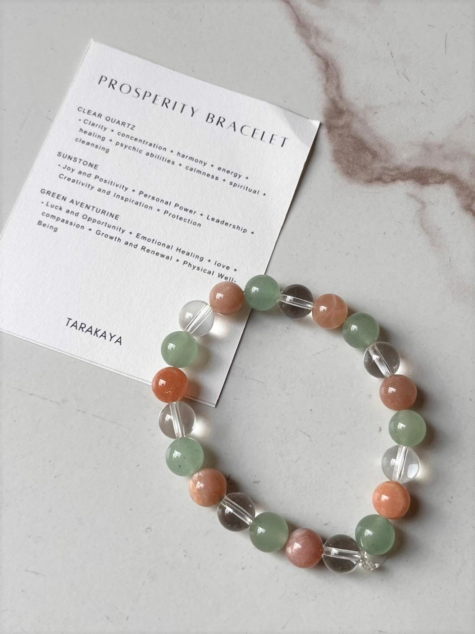 Prosperity 8MM crystal bracelet designed for wealth and abundance