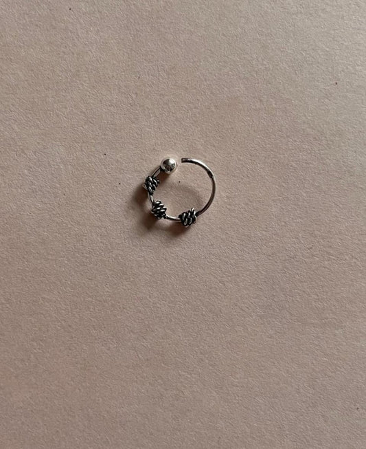 Antique boho 925 sterling silver nose ring