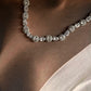Solitare CZ stone 925 silver set with sparkling charm
