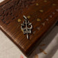 925 Silver Trishul Damru Pendant with Intricate Detailing