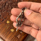 925 Silver Trishul Damru Pendant for Religious and Traditional Wear