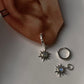Handcrafted Sunshine Moonstone CZ 925 Silver Huggies for Chic Fashion